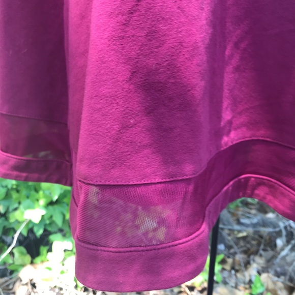 Express Mid Mesh Panel Skater Dress - Picture 6 of 8